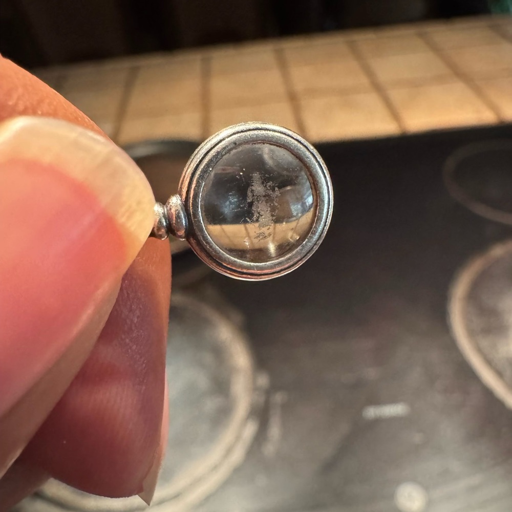 James Avery Silver Clear Stone Ring - image 1